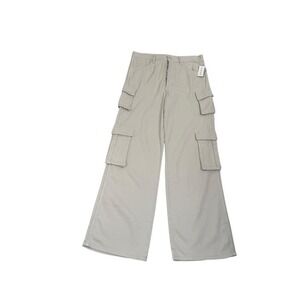 NEW Favorite Daughter Carly Cargo Pants Cream Wide Leg Button Fly Size 29